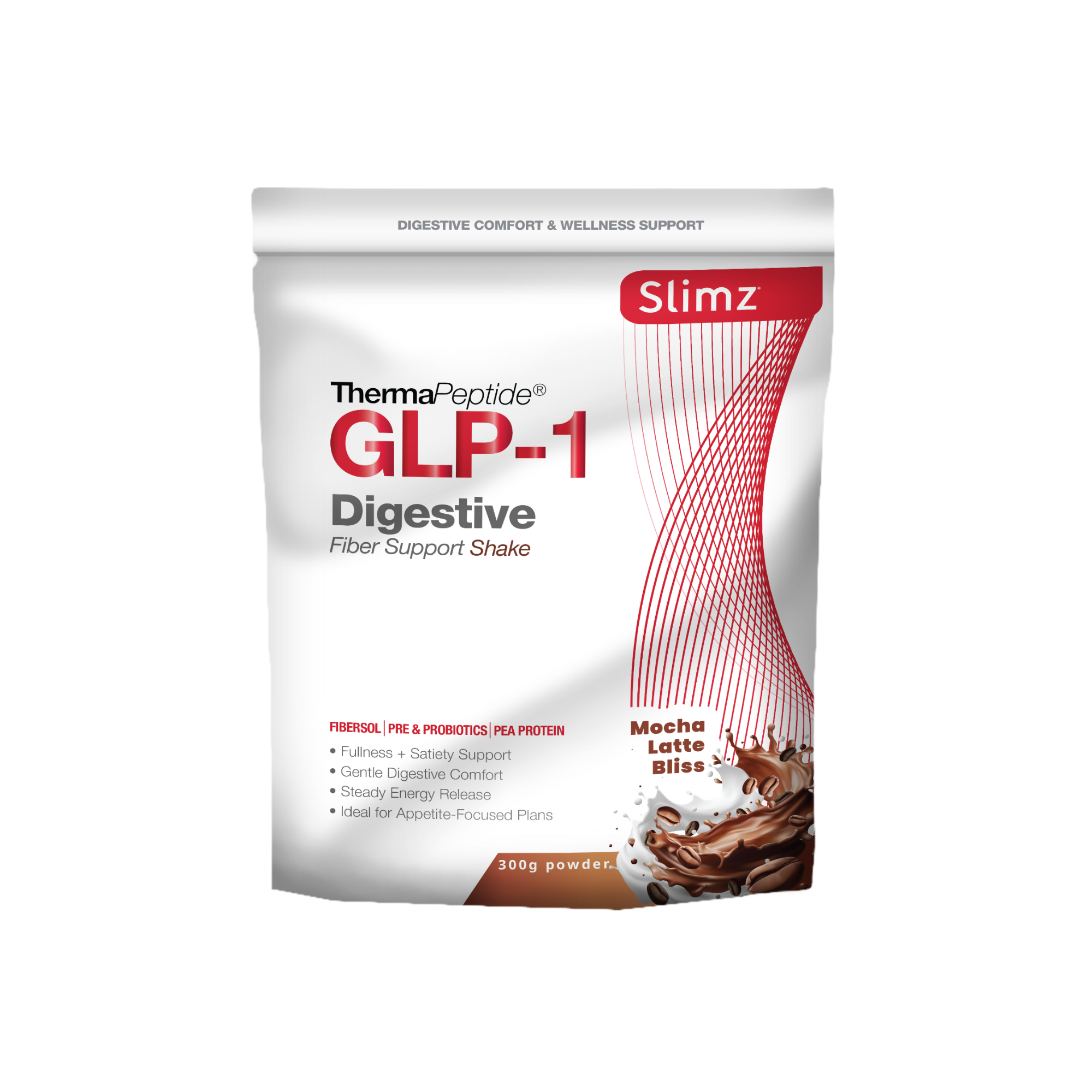 Slimz GLP-1 Fibre Support Shake - Mocha Latte Bliss