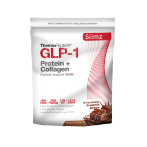 Slimz GLP-1 Protein & Collagen Support Shake (440g)- Chocolate Brownie Crave