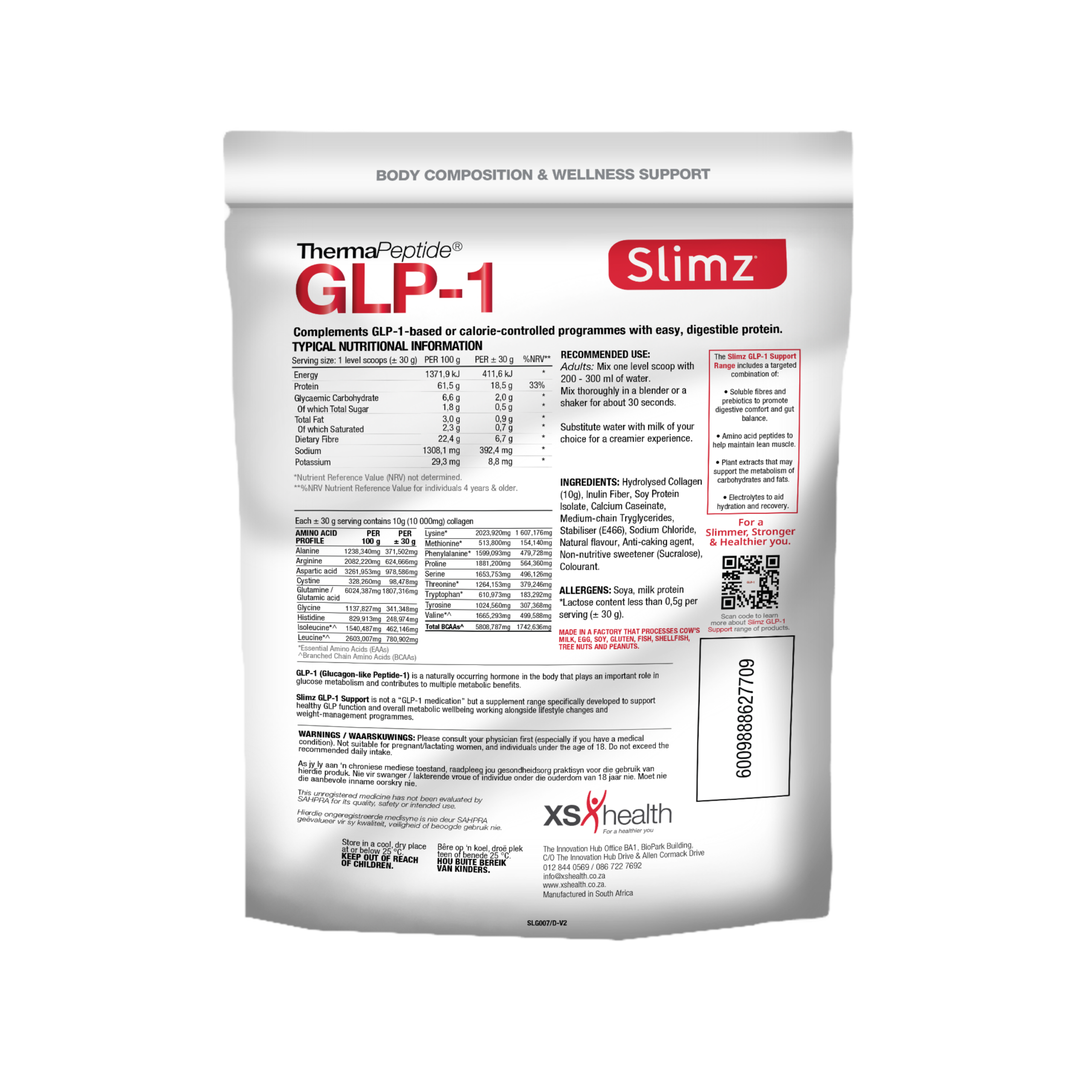 glp protein strawberry back