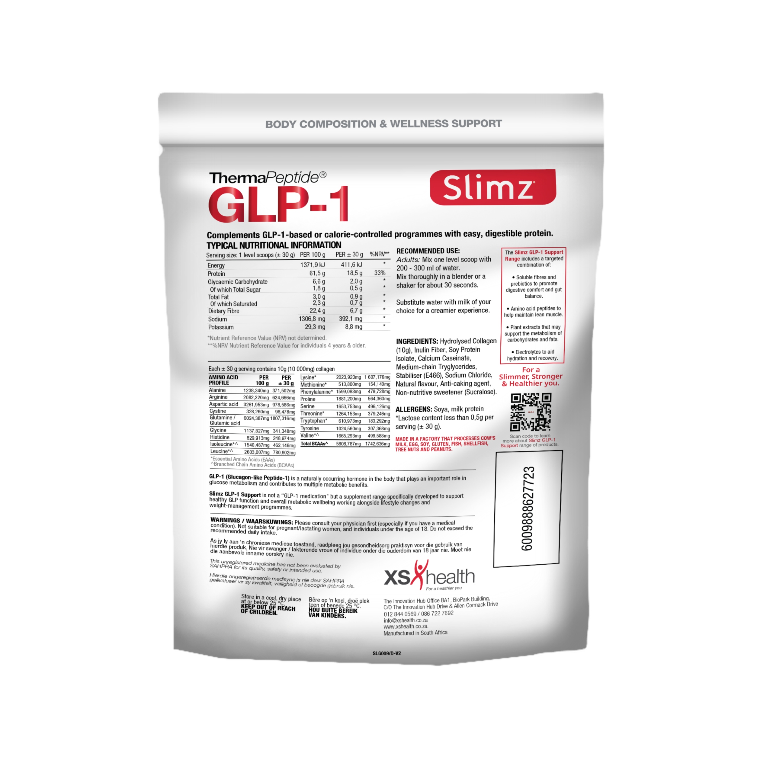 glp protein vanilla back